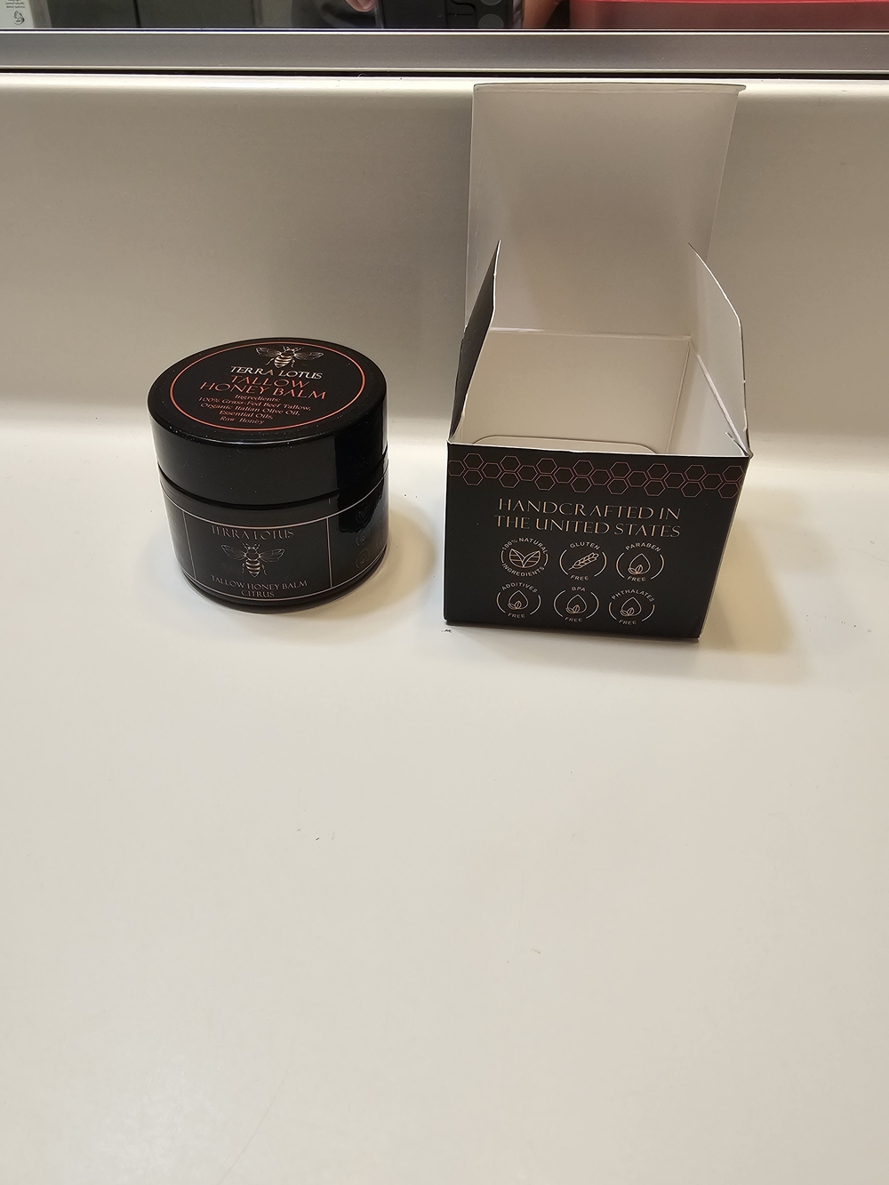 Tallow Honey Balm Moisturizer — Black Jar